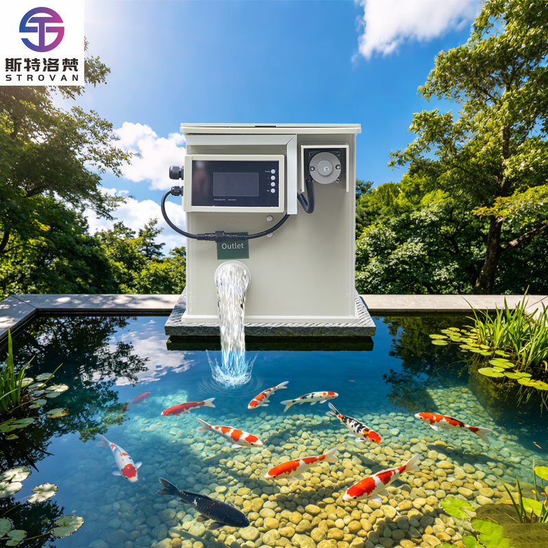 Fish Aquarium Home - Filtro a Tamburo Rotante da 5m³/h
