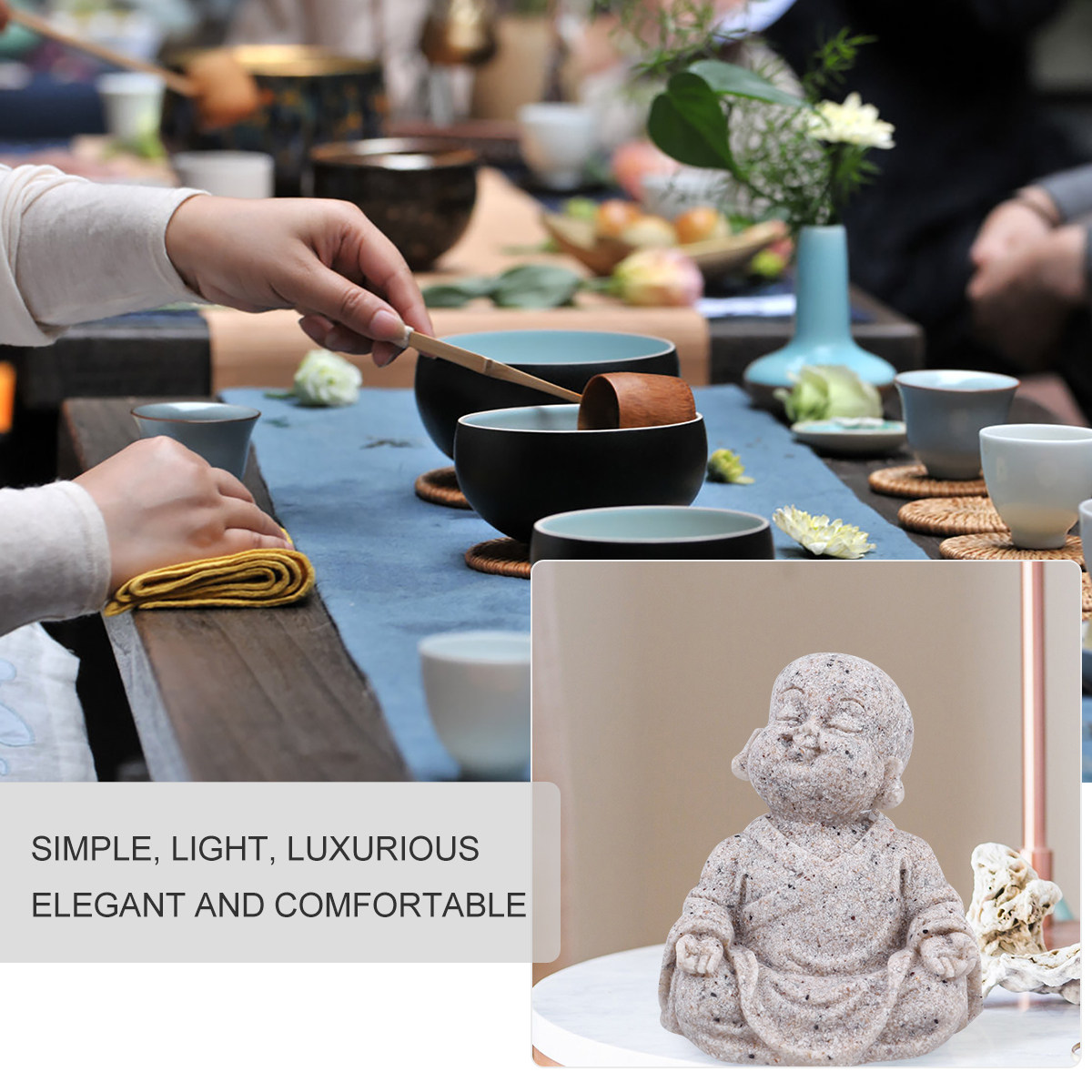 Statua di Buddha Maitreya in r - Fish Aquarium Home recensione e prezzo