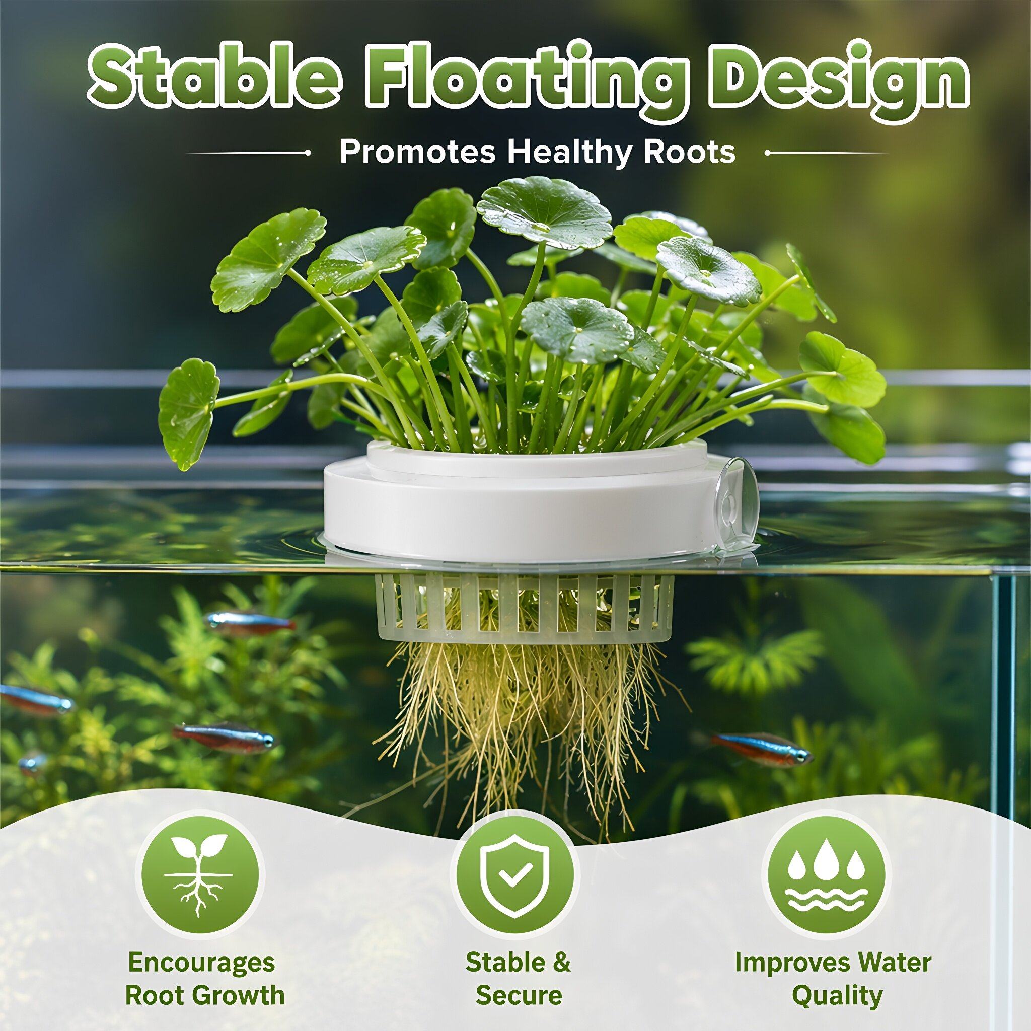 4 cestini galleggianti in plas - Aquarium Plants recensione e prezzo