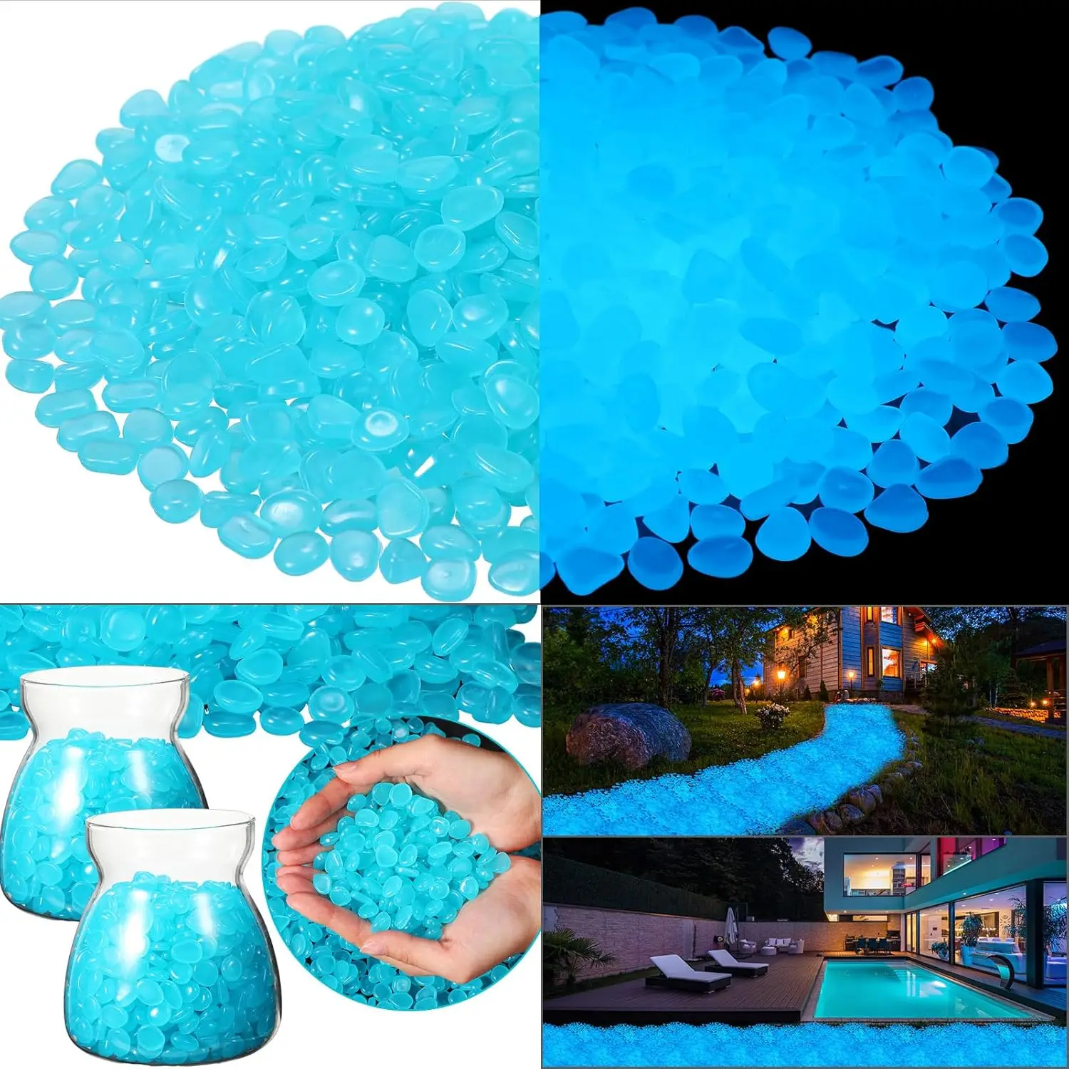 500 pezzi ciottoli da giardino - Fish Tank Gravel recensione e prezzo
