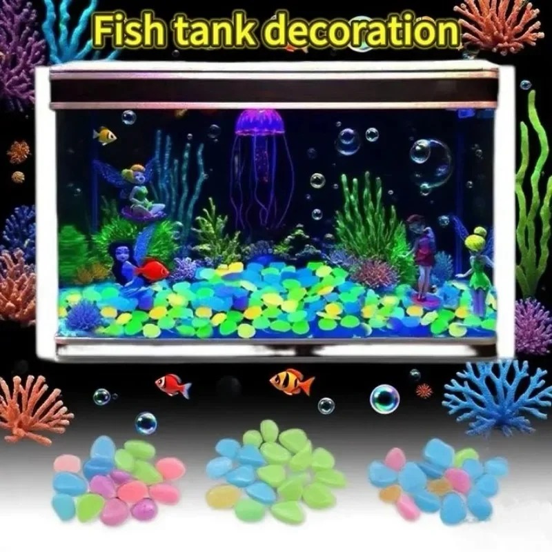 100-1000PCS Pietra luminosa Gi - Fish Aquarium Home recensione e prezzo